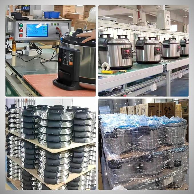 Kolice Commercial 220V (NOT 110V) Electric 21L Pressure Cooker, Multi Cooker Pressue Canner With Non-stick Inner Pot, 21L (22 QT), 3000W, For Hotel Restaurant Kitchen