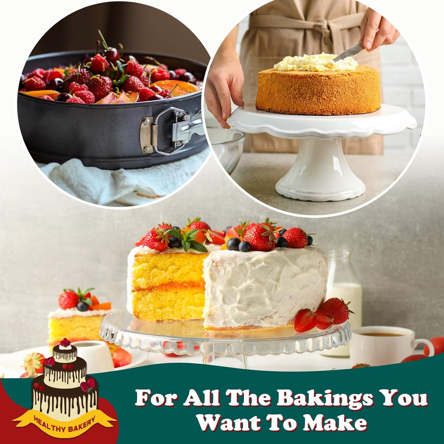 Hiware 6 Inch Non-stick Springform Pan with Removable Bottom - Leakproof Cheesecake Pan, Compatible with 3 Qt Instant Pot - Culinary Roots