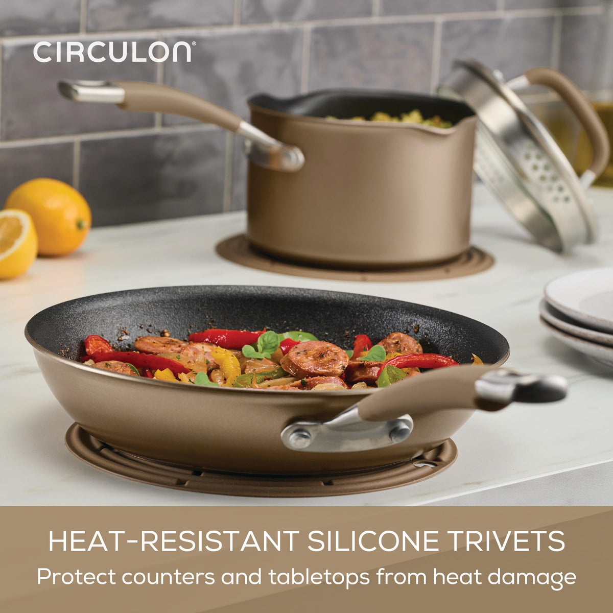 A1 Series with ScratchDefense Technology Nonstick Induction Pots and Pans