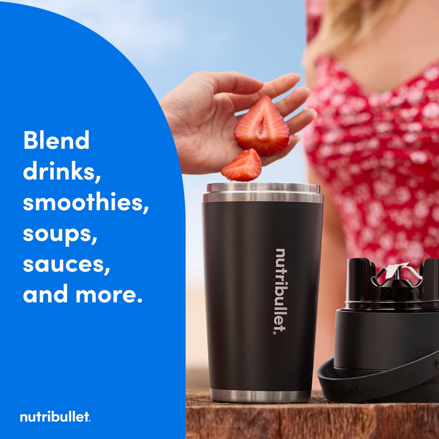Flip Portable Blender with Insulated Cup