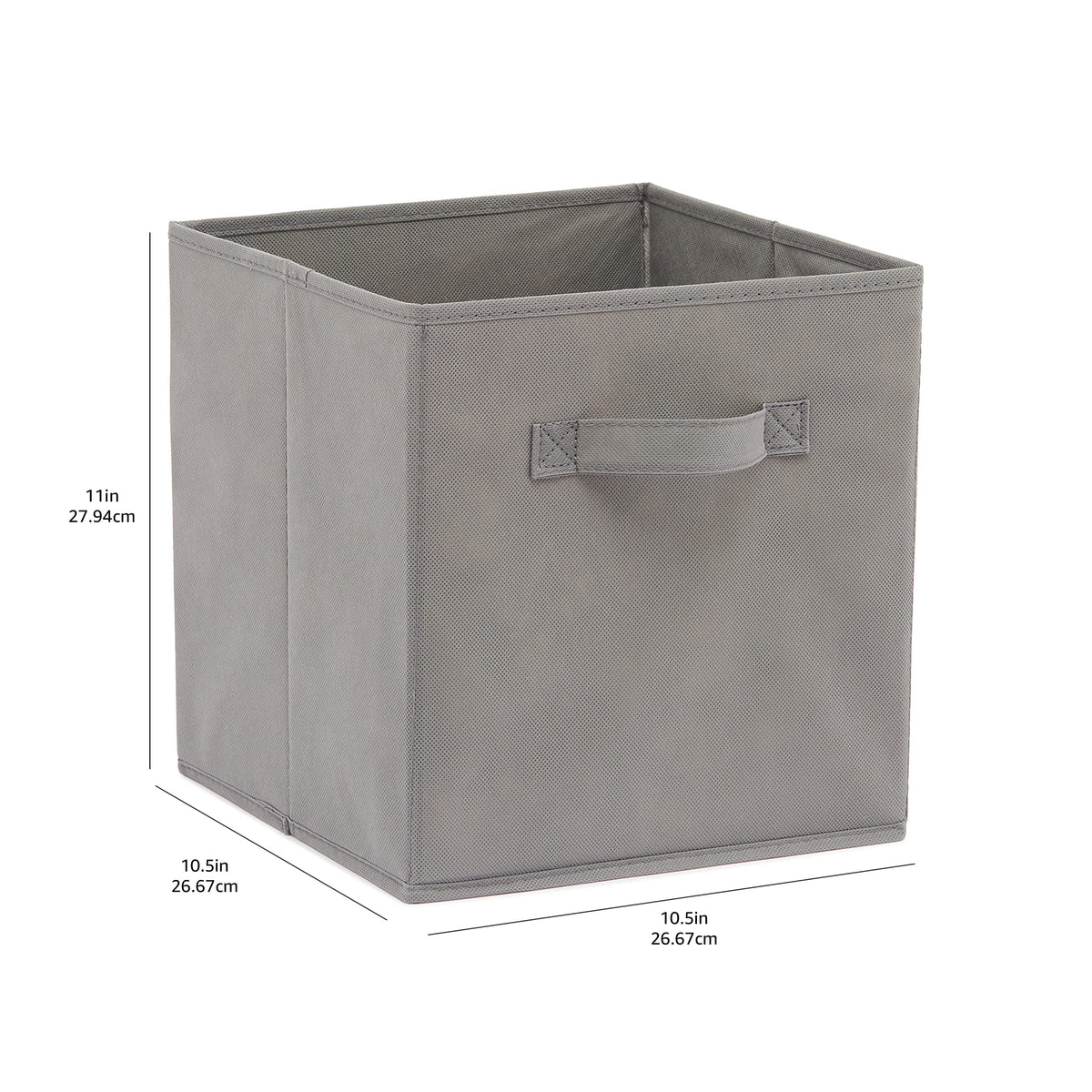 Collapsible Fabric Storage Cubes Organizer with Handles (6 Count)
