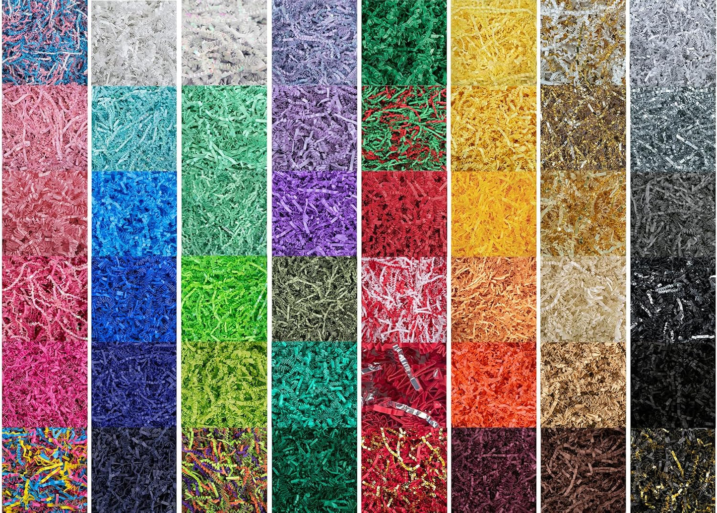 MagicWater Crinkle Cut Paper for Gift Baskets - 2LB - Baby Blend - Perfect for Shredded Paper Filler, Basket Filler, Gift Boxes, Bridesmaid Gifts, Halloween Stuffers & More – Ideal for All Occasions