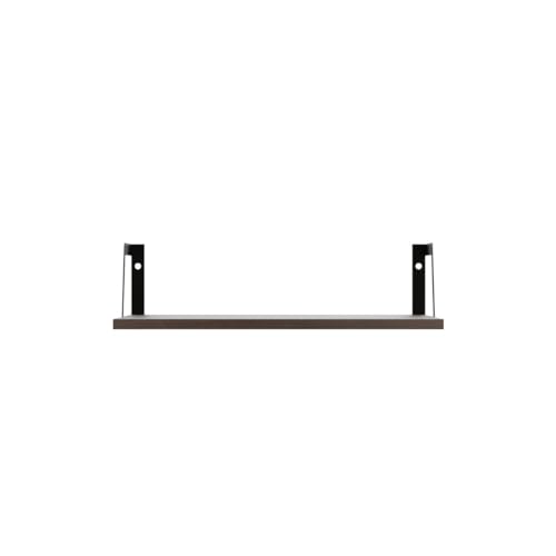 Dark Walnut Deep Floating Shelves (2 Count)