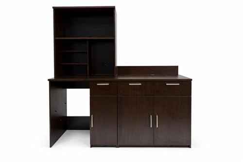 Door Storage Cabinet with Mini Fridge Space