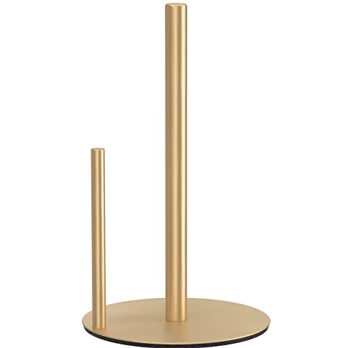 Paper Towel Holder Gold Stainless Steel Kitchen Countertop Roll Organizer