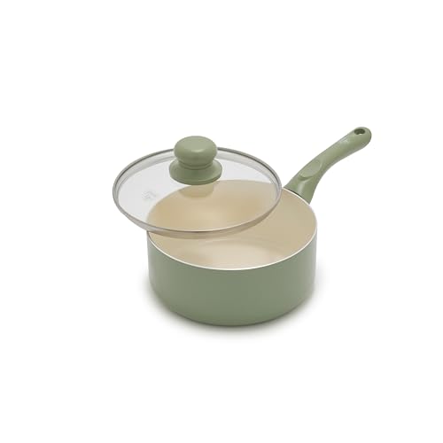 2QT Ceramic Nonstick Saucepan with Lid