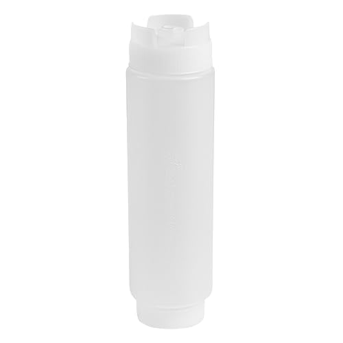 First In First Out 16 Ounce Condiment Squeeze Bottle 6 Refillable Lid FIFO Squeeze Bottle (6 Count)