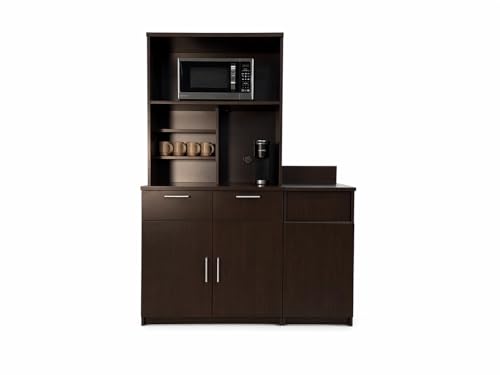 Compact Hutch Cabinet with Door Storage