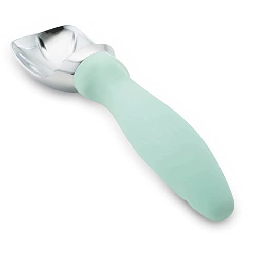 Heavy Duty Metal Ice Cream Scoop with Soft Grip Handle