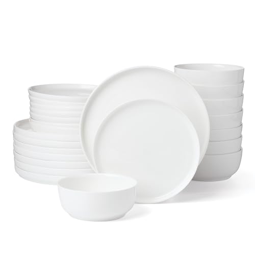 Modern White Porcelain 24 (24 Count)
