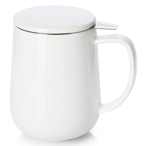 20 OZ Porcelain Tea Mug with Infuser and Lid