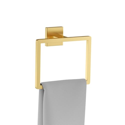 Brushed Gold Towel Ring