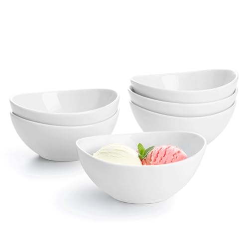 10 oz Small White Porcelain Bowls (6 Count)