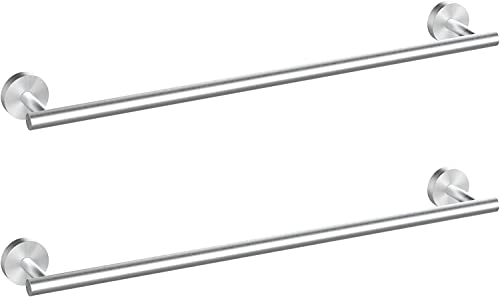 2 Pieces Brushed Nickel Bathroom Towel Bar