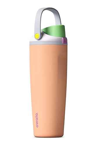 FreeSip Sway Stainless Steel Water Bottle 30 oz Peachy Keen