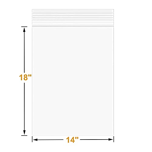 30Pcs 14"x18" Thick 3Mil Large Clear Reclosable Zip Seal Lock Plastic Bags (30 Count)