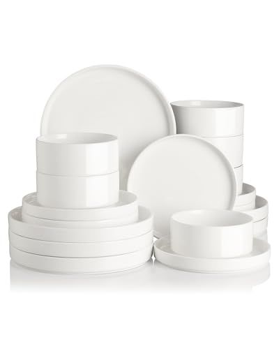 Sweejar Porcelain Dinnerware Sets for 6 (6 Count)