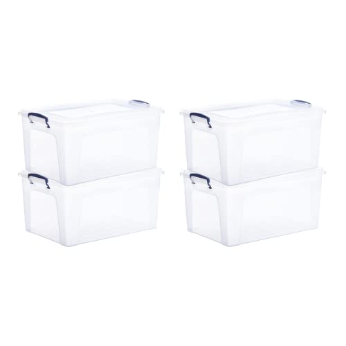 Storage Bins with Lids (4 Count)