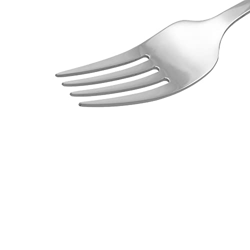 Stainless Steel Dinner Forks with Round Edge (120 Count)