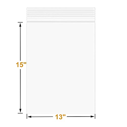 30Pcs 13"x15" Thick 3Mil Large Clear Reclosable Zip Seal Lock Plastic Bags (30 Count)