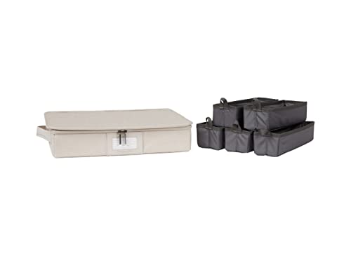Flatware Storage Box with Removable Trays