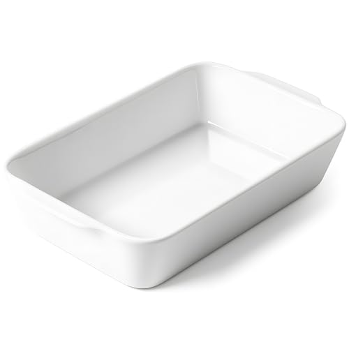HOMBENE 1.2 QT White Casserole Dish