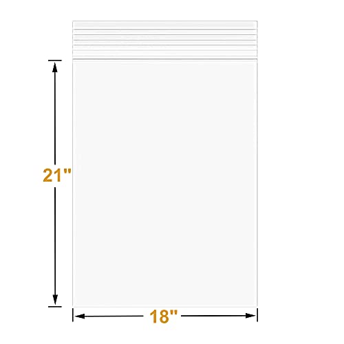 30Pcs 18"X21" Thick 3Mil Large Clear Reclosable Zip Seal Lock Plastic Bags (30 Count)