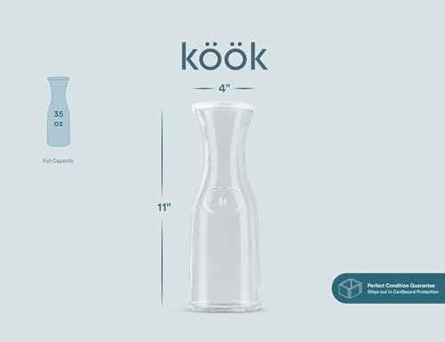 Glass Carafes with Lids (3 Count)