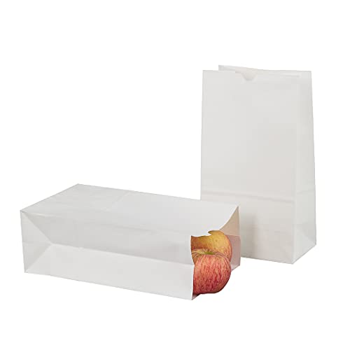 Bag Tek 12lb Paper Bags 100 Disposable Lunch Bags (100 Count)