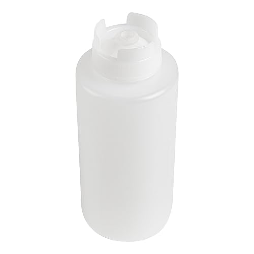 First In First Out 32 oz Clear Plastic Squeeze Bottle (6 Count)