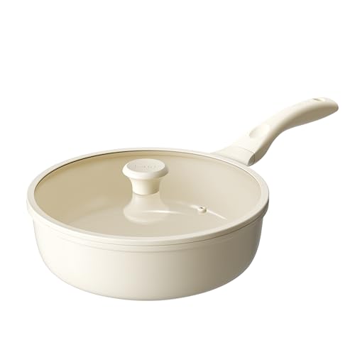 Nonstick Deep Frying Pan with Lid