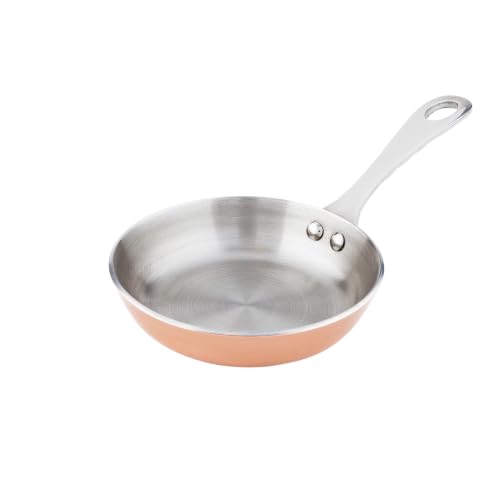 Round Copper Stainless Steel And Mini Frying Pan