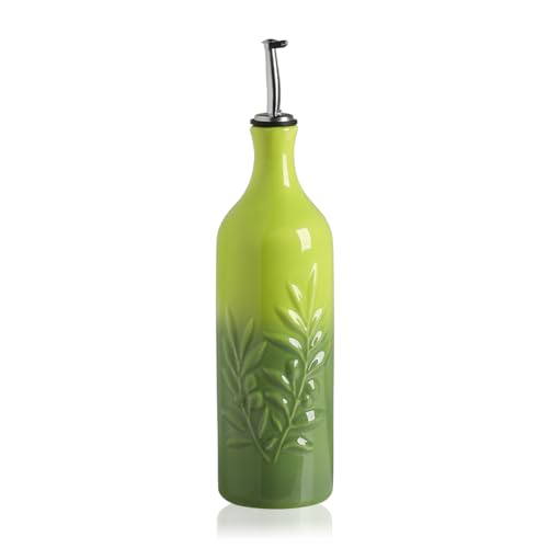 Sweejar Large Ceramic Olive Oil Dispenser Bottle