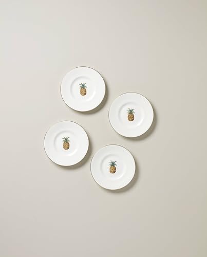 897296 British Colonial Bamboo Dessert Plates (4 Count)