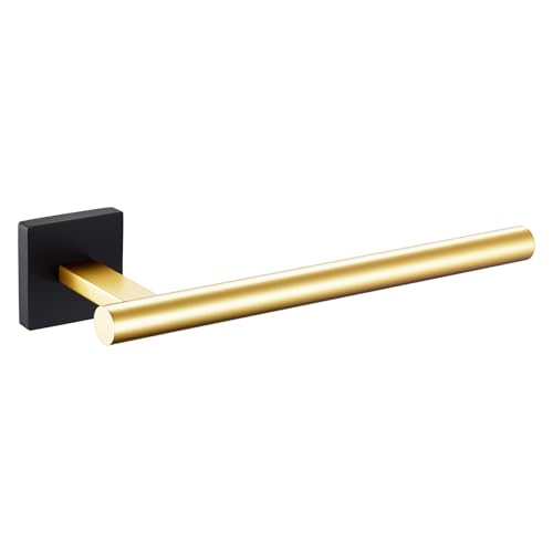 Bathroom Towel Bar Hand Towel Holders Wall Mount Toilet Kitchen Cabinet Paper Holder Stainless Steel Bath Hardware Black with Gold