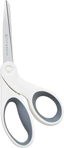 8" Bent Craft Scissors with Titanium