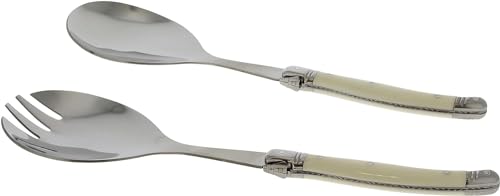 Laguiole Connoisseur Faux Ivory Salad Servers