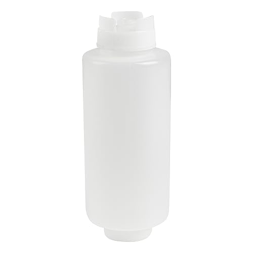 First In First Out 32 oz Clear Plastic Squeeze Bottle (6 Count)