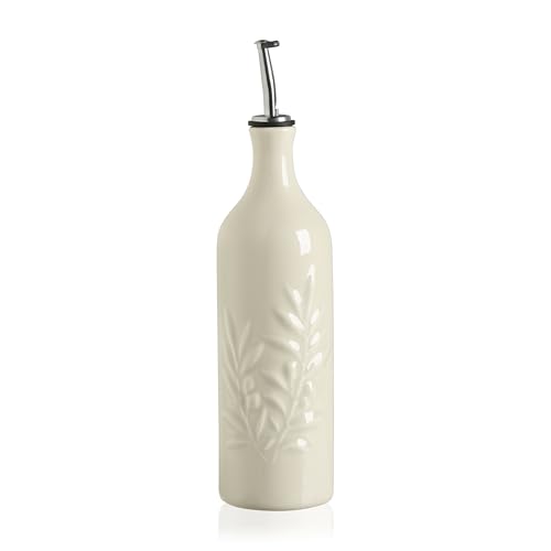 Sweejar Large Ceramic Olive Oil Dispenser Bottle