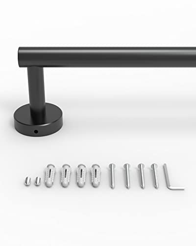 12 Inches Matte Black Towel Bar for Bathroom Kitchen Hand Towel Holder Dish Cloths Hanger SUS304 Stainless Steel RUSTPROOF Wall Mount