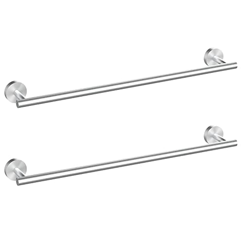2 Pieces Brushed Nickel Bathroom Towel Bar