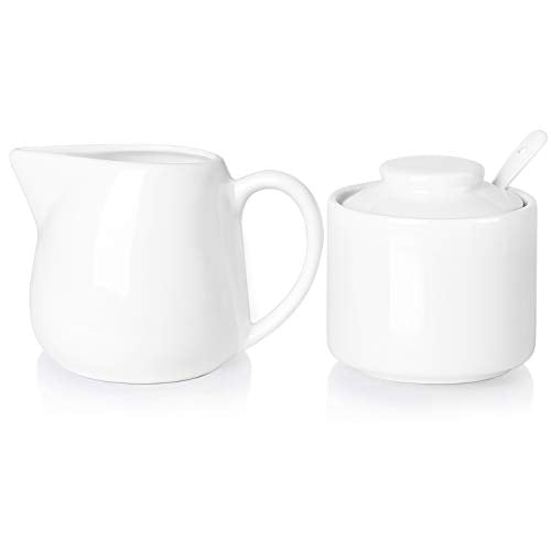 Porcelain Sugar and Creamer Set of 3