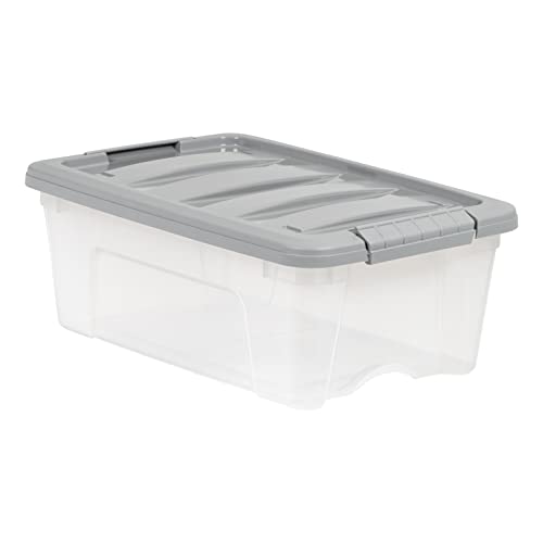 Plastic Storage Containers with Secure Latching Lids (6 Count)