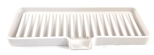 Silicone Soap Dish Tray and Sponge Holder with Drain Chute