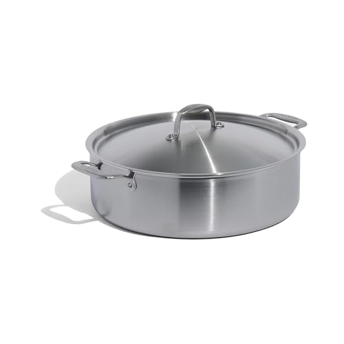 Cookware 10 Quart Stainless Steel Rondeau Pot w