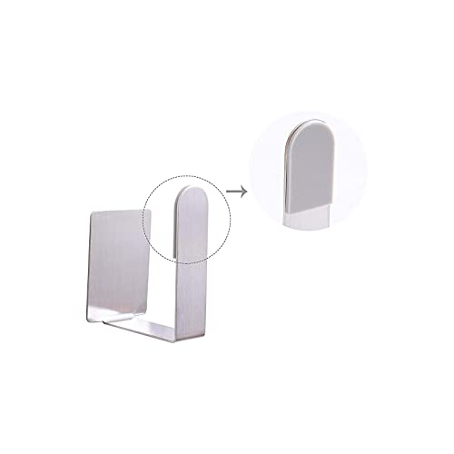 Pot Lid Holder Stainless Steel Wall Mounted 3M Self Adhesive Pan Cover Racks (8 Count)