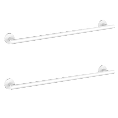 2 Pieces White Bathroom Towel Bar