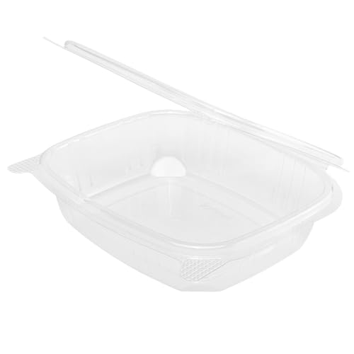 24oz 200 ct PET Clamshell Square Deli Containers (200 Count)