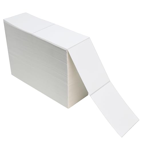 L LIKED 4000 Thermal Shipping Labels 4”x 6”in Fanfold (4000 Count)