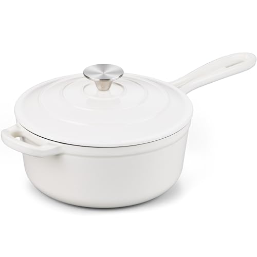 Enameled Cast Iron Saucepan